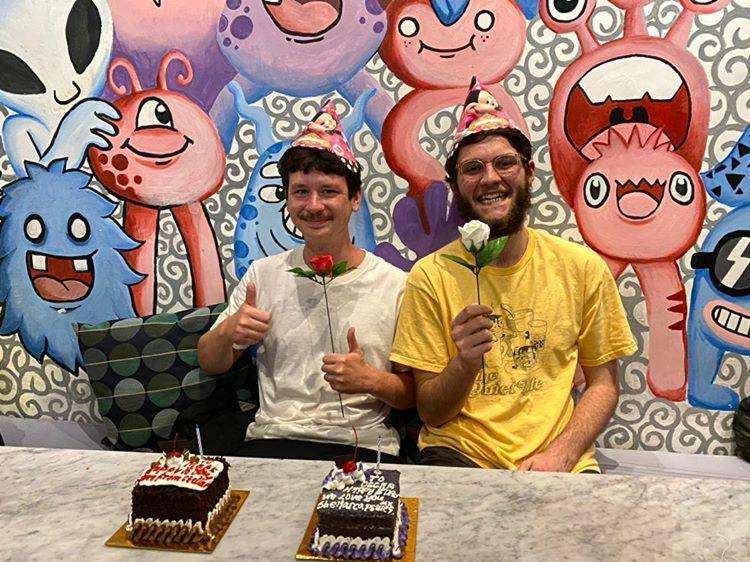 Hostel Stellar Capsules Seminyak Zewnętrze zdjęcie The creators of the series, Pendleton Ward and Patrick McHale, at the 2019 Cartoon Network Studio Tour